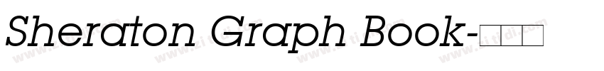 Sheraton Graph Book字体转换 Sheraton Graph Book字体转换